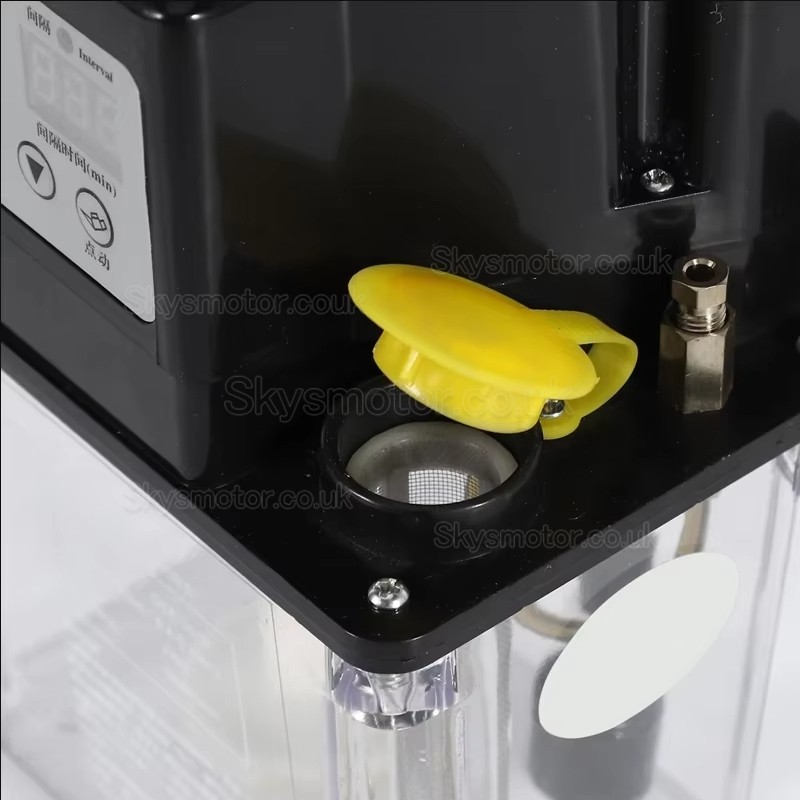 220V 1L/ 2L CNC Automatic Lubricating Oil Pump Electromagnetic Lubrication Pump without Pressure Gauge